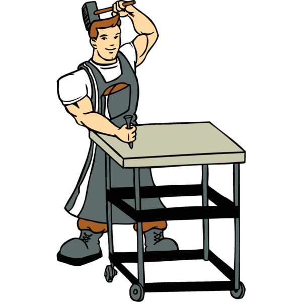 man and chiseltable Thumbnail